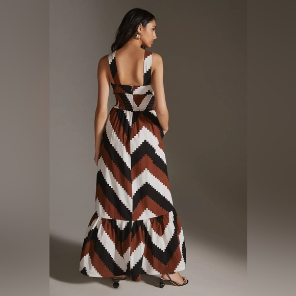 🥥Anthropologie Plenty by Tracy Reese Printed Halter Maxi Dress, M - Picture 2 of 9